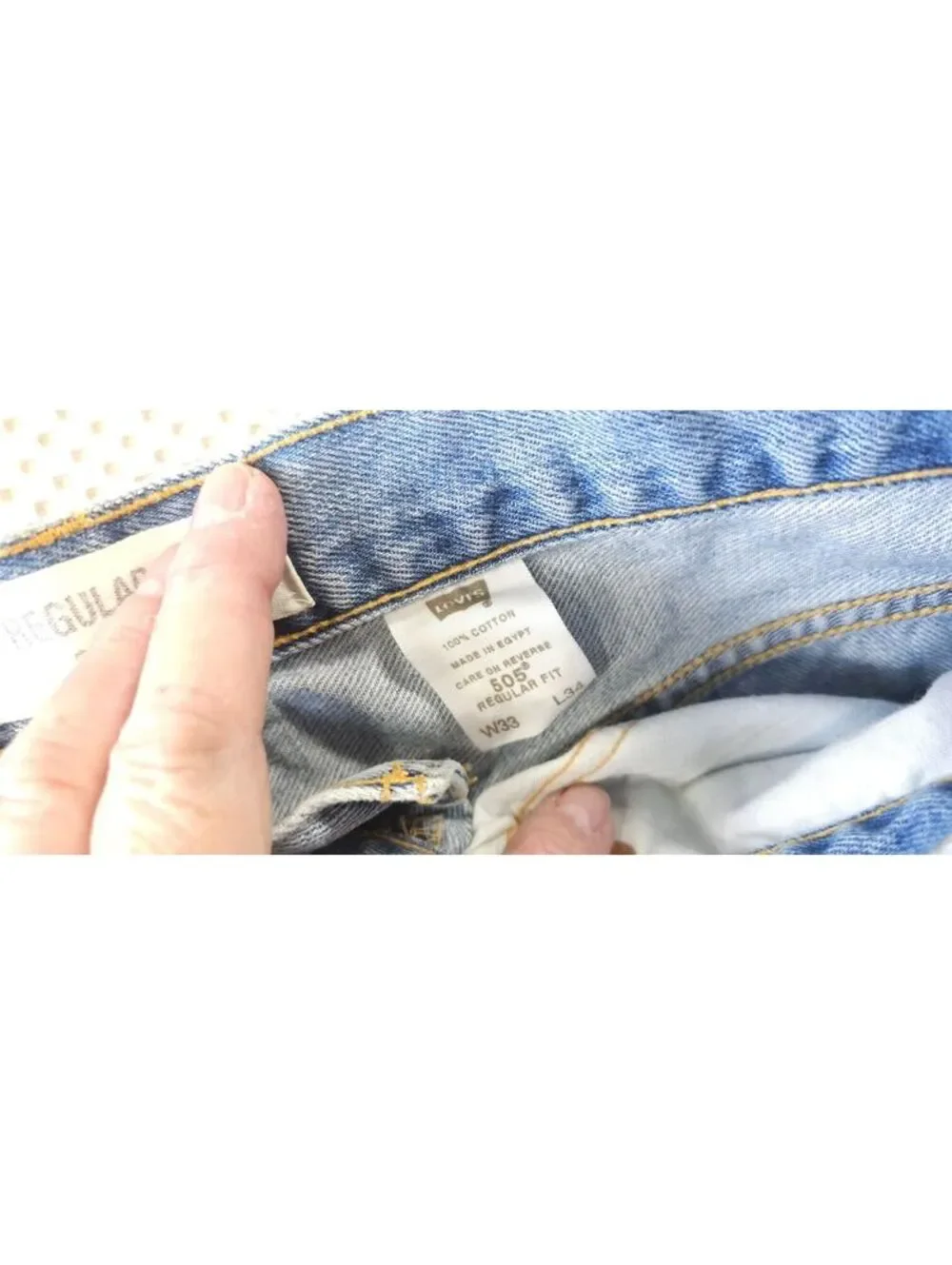 Levi's 505 Regular Fit Light Blue Denim Jeans 33x34